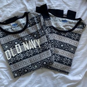 Mens size large & womens size small Old Navy holiday shirts! Only worn once!